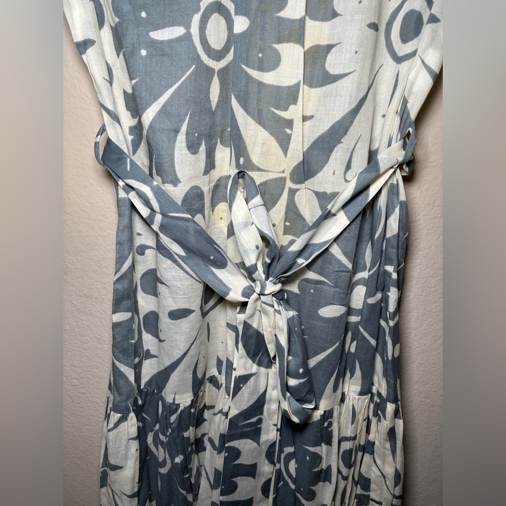 Women’s Corey Lynn Calter Size 6 yellow/grey/white floral print Dress - Picture 8 of 9